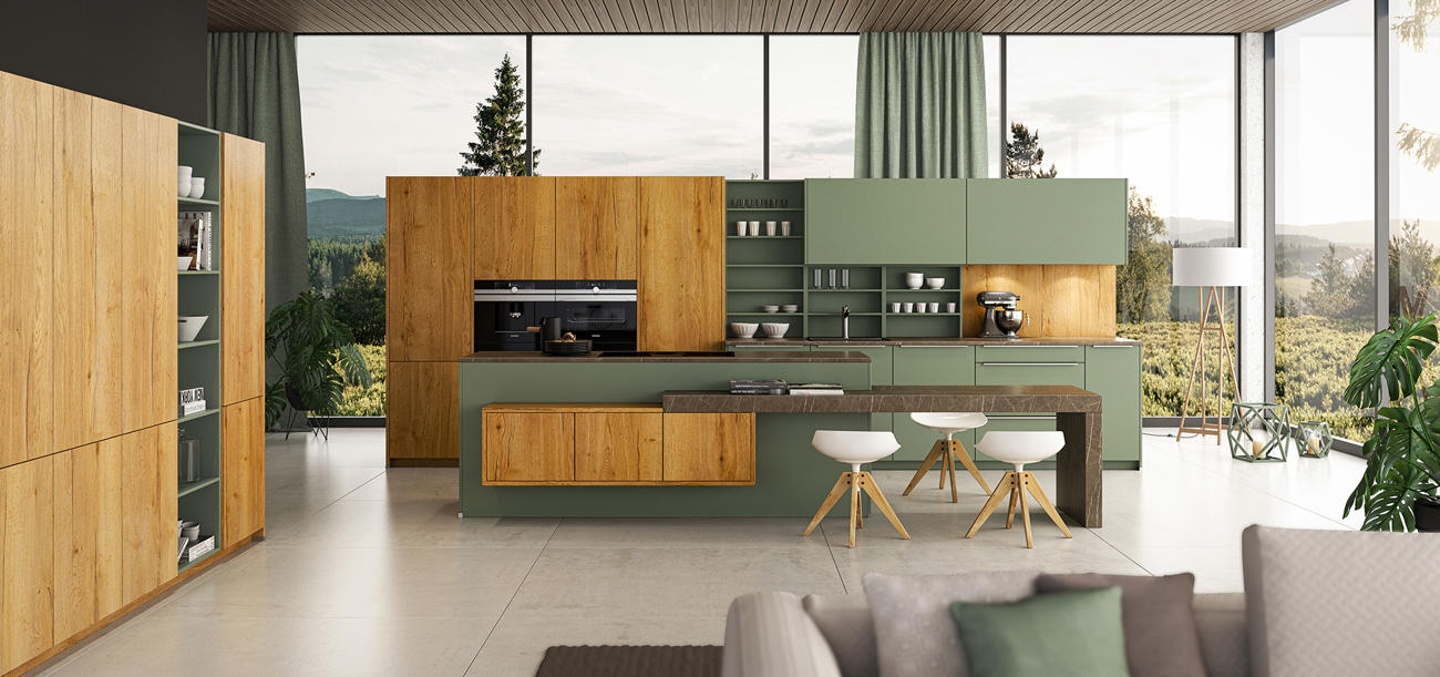 S40 PASTELL Eukalyptus Eiche Goldbraun 489