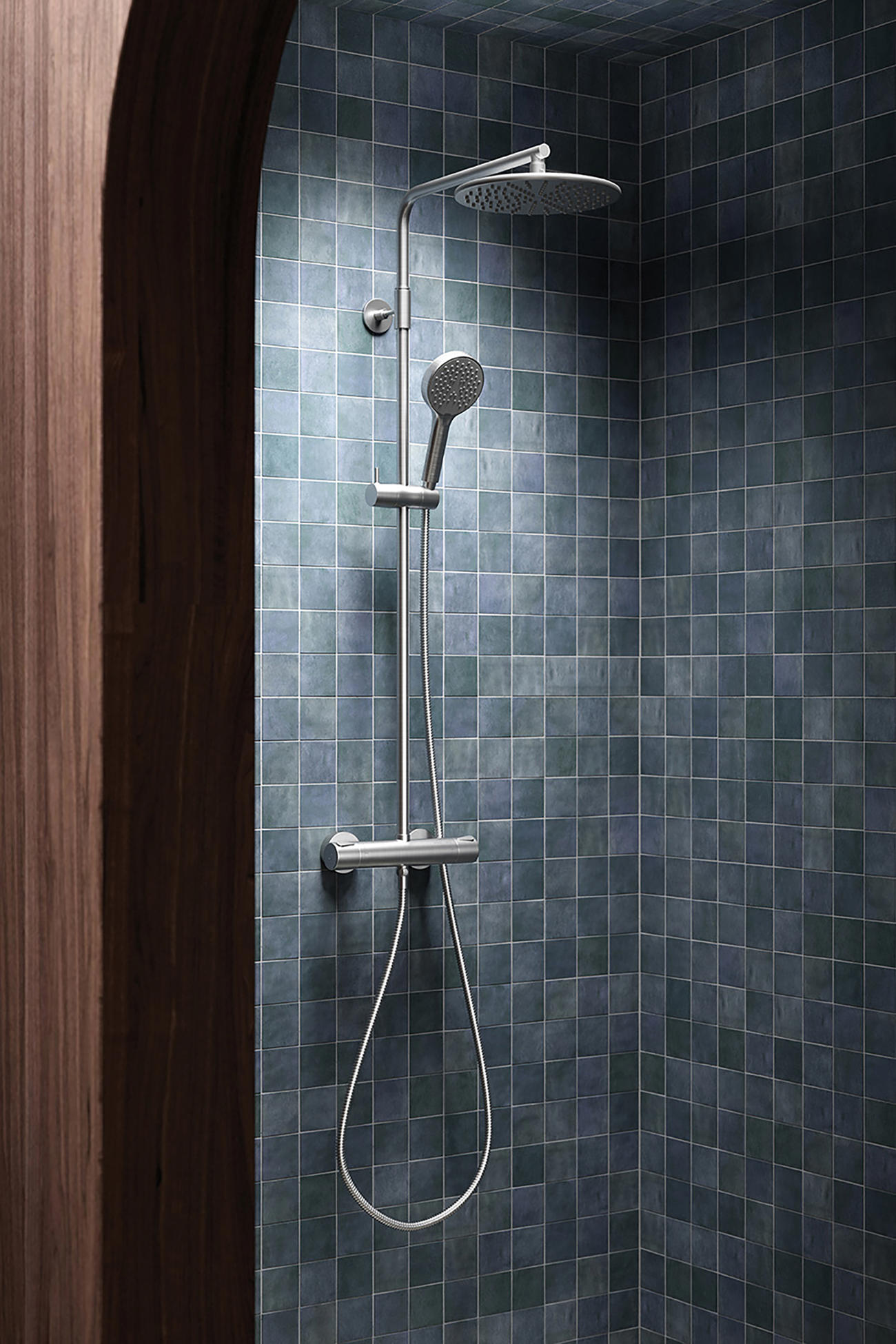 5795446 Silhouet Shower System Steel Miljo