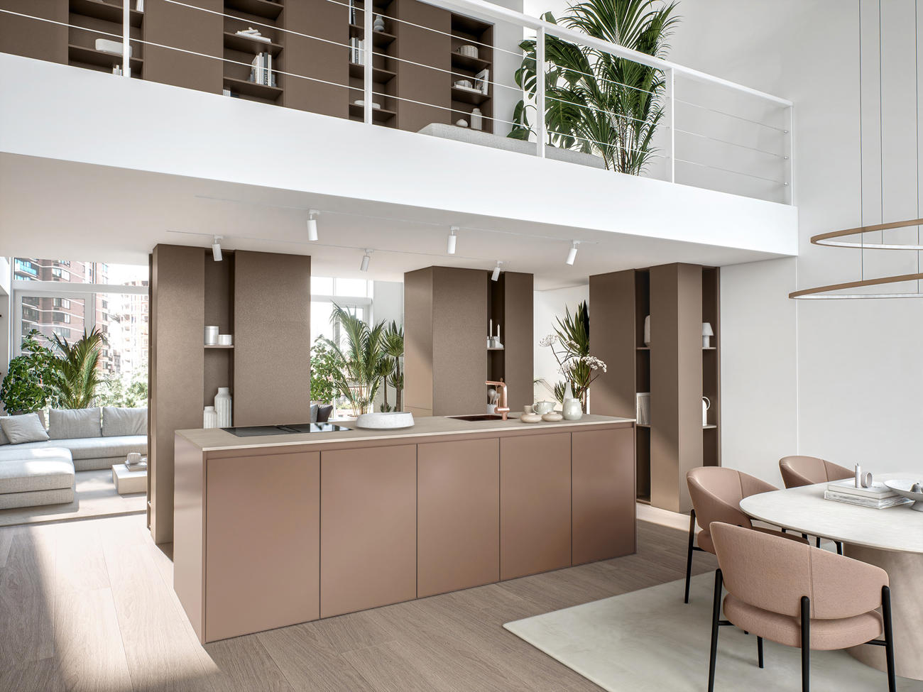 Trendkitchen 8 UNIQUE Toucher ART GLAS MATT Torba