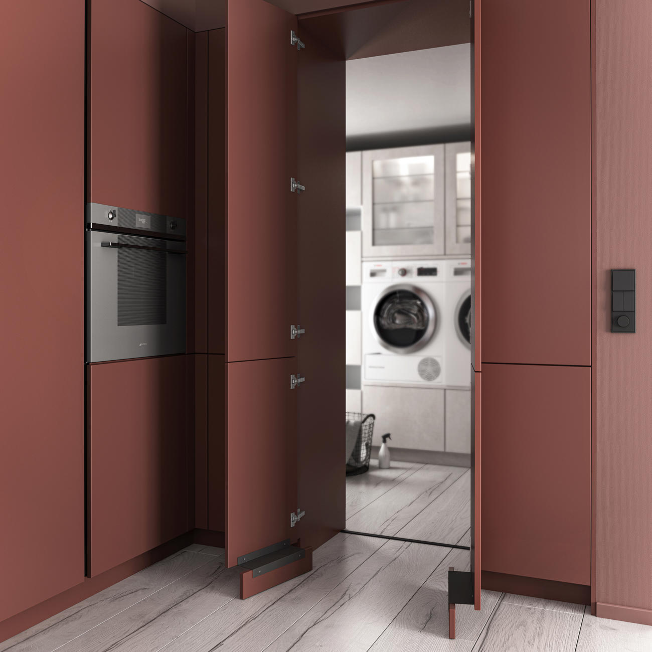 S36 S76 PASTELL Oxidrot DELTA Sand 457 Detail