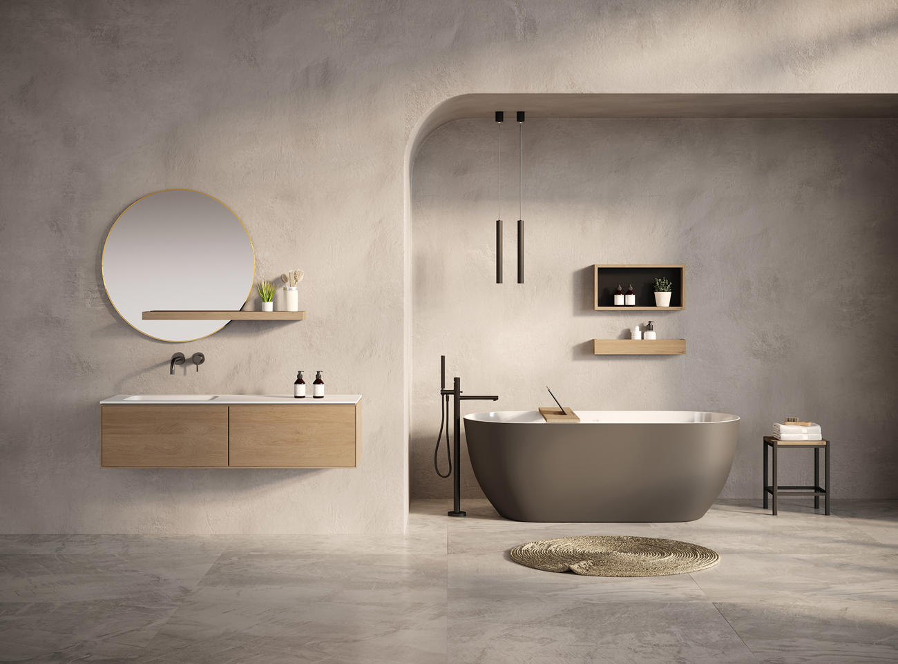 Gold Line Round Mood01