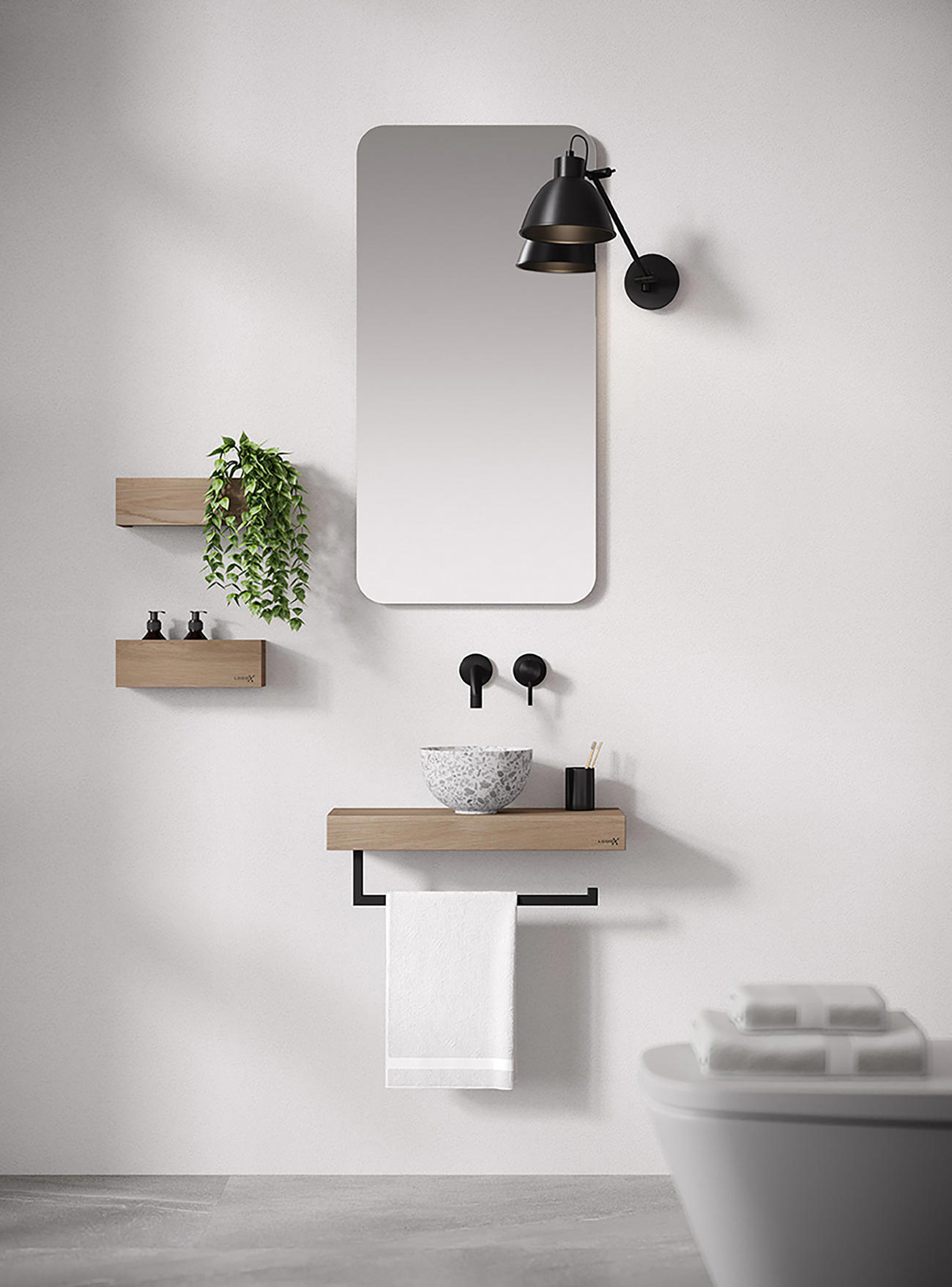 Looox Wooden Mini Base Shelf