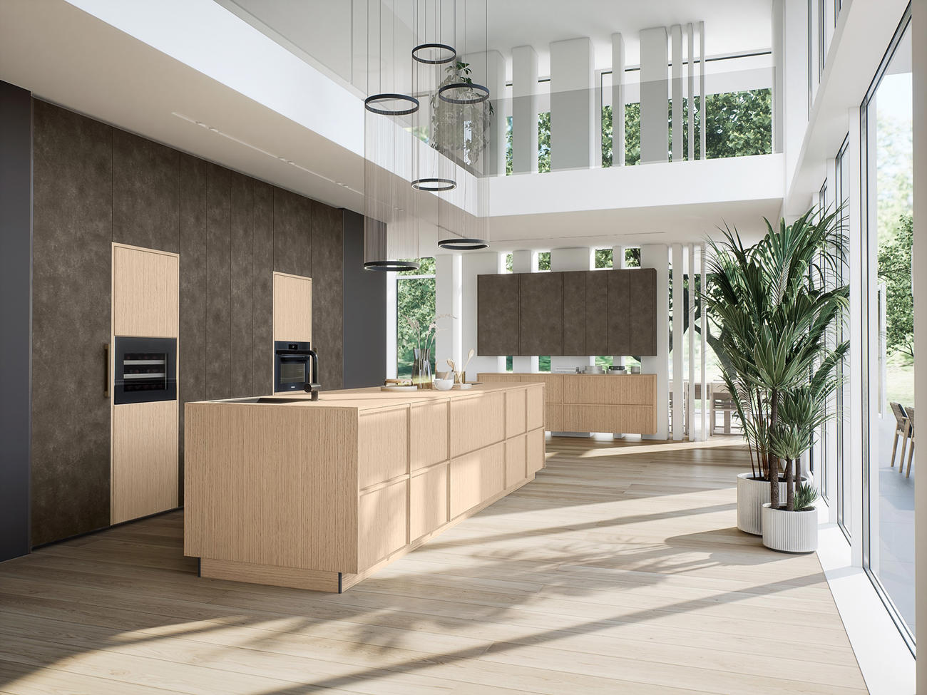 Trendkitchen 7 CEMENTO Terra CHIBA V F3 Scandinavian MERINO ZERO V F3 Scandinavian